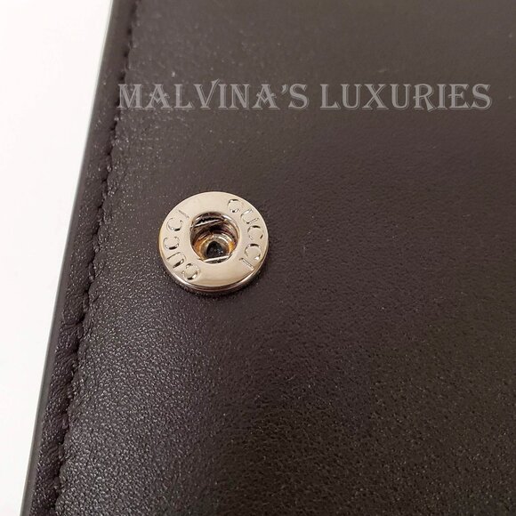 GUCCI WALLET MENS BROWN MICRO GUCCISSIMA LOGO LEATHER 544474 BIFOLD - Picture 5 of 13